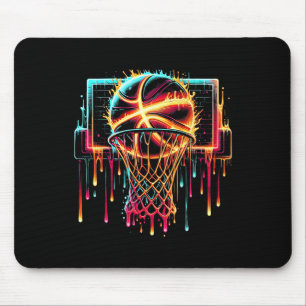 Colourful Sketll Dripping Colour Splash Hoop Net D Mouse Mat