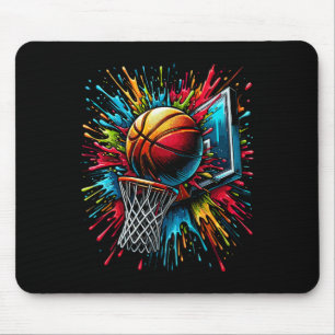 Colourful Sketll Hoop Mouse Mat