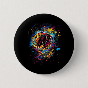 Colourful Sketll Tie Dye Colour 6 Cm Round Badge