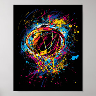Colourful Sketll Tie Dye Colour  Poster