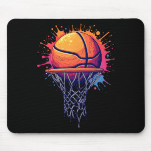 Colourful Sketll Tie Dye Colour Splash Sketll Hoop Mouse Mat