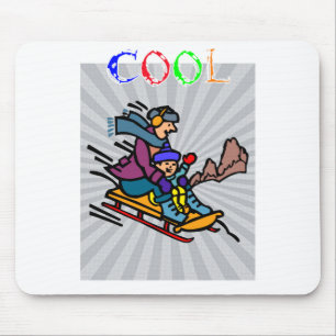 Colourful Skiing Artwork skiing designs skiing Mouse Mat