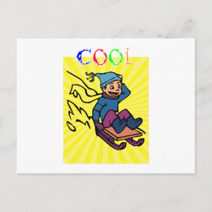 Colourful skiing gift vintage skiing skiing lo postcard