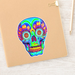 Colourful skull design