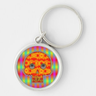 Colourful Skull Key Ring