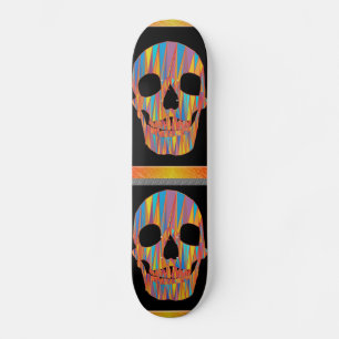 Colourful Skull Skateboard