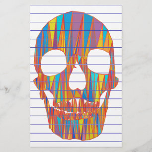 Colourful Skull Stationery