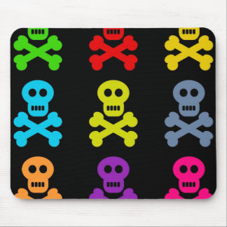 Colourful Skulls Mouse Mat