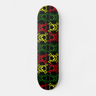 Colourful Skulls Skateboard