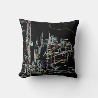 Colourful skyline in Manhattan Cushion