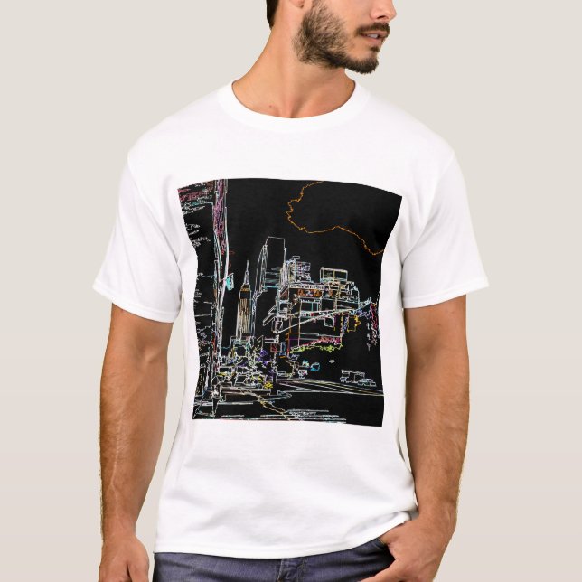 Colourful skyline in Manhattan T-Shirt (Front)