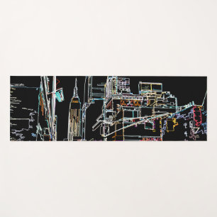 Colourful skyline in Manhattan Yoga Mat
