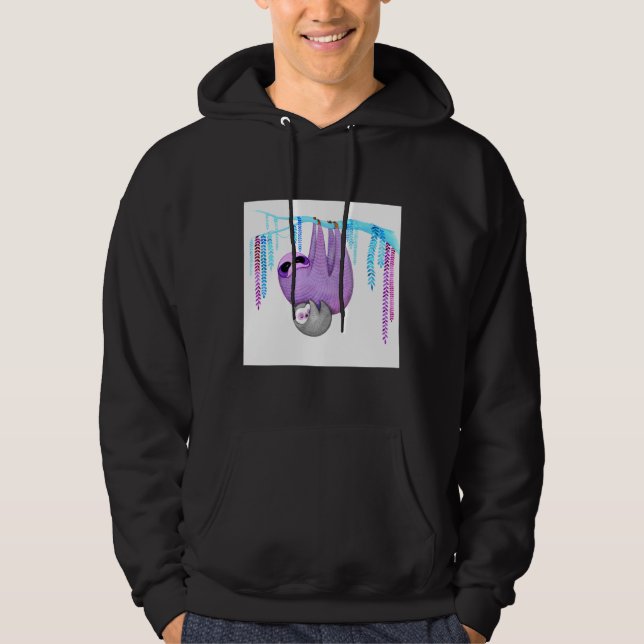Colourful Sloths Hoodie (Front)