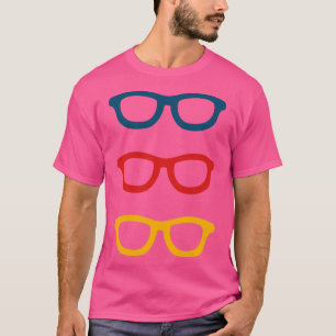 Colourful Smart Glasses Pattern  T-Shirt