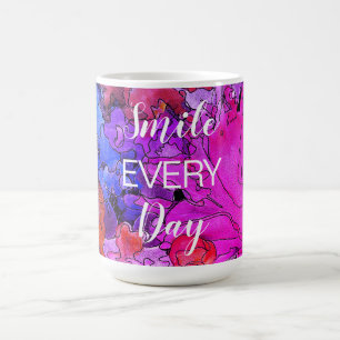 Colourful Smile Every Day Mug 15 oz
