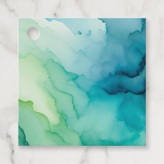 Colourful Smoke Art Gift Tags (Front)