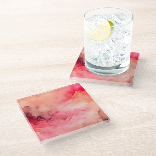 Colourful Smoke Art Glass Coaster (Creator Uploaded)