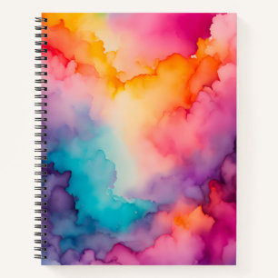 Colourful Smoke Art Spiral Notebook