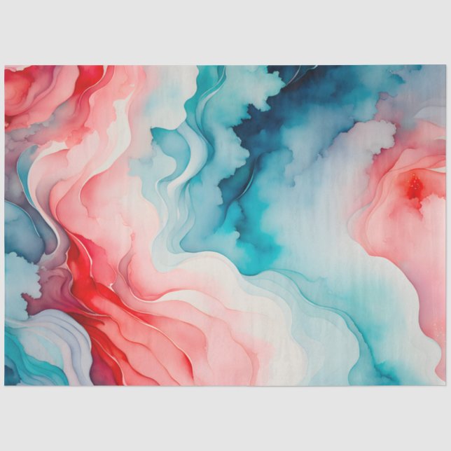 Colourful Smoke Art Tissue Paper (Front)