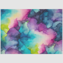 Colourful Smoke Art Tissue Paper