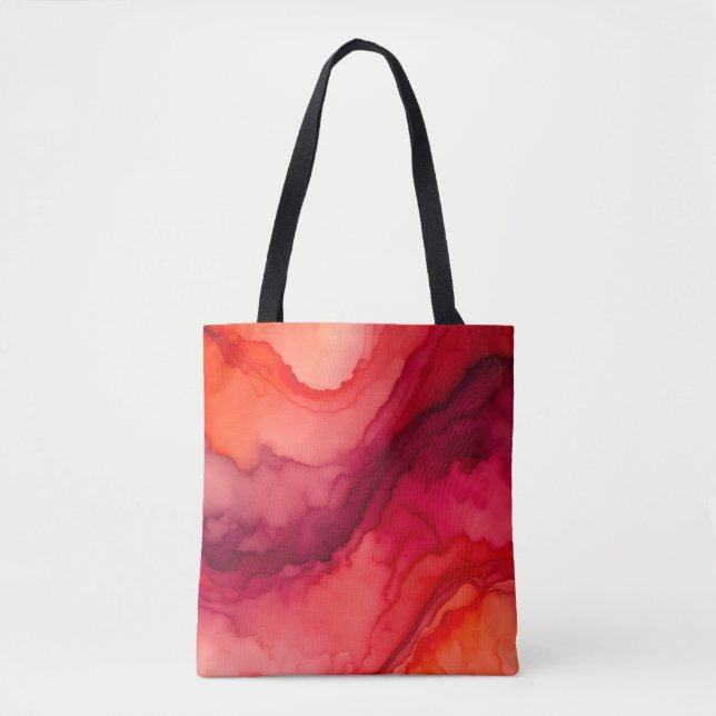 Colourful Smoke Art Tote Bag (Front)