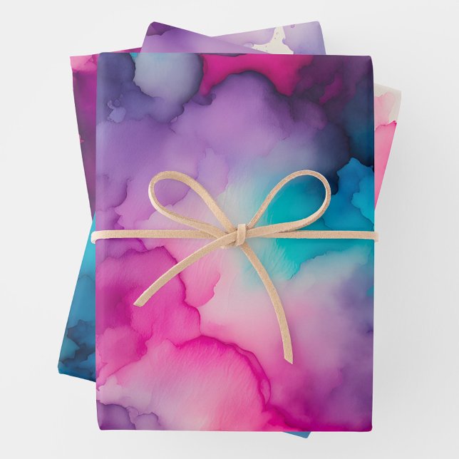 Colourful Smoke Art Wrapping Paper Sheets (Creator Uploaded)