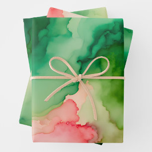 Colourful Smoke Art Wrapping Paper Sheets