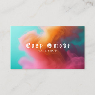 Colourful Smoke Vape Shop Business Card