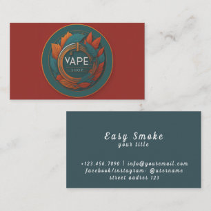 Colourful Smoke Vape Shop Business Card