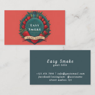 Colourful Smoke Vape Shop Business Card
