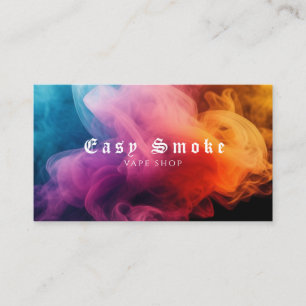 Colourful Smoke Vape Shop Business Card