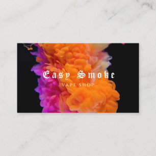 Colourful Smoke Vape Shop Business Card