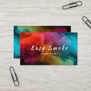 Colourful Smoke Vape Shop Business Card