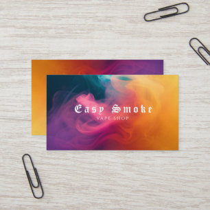 Colourful Smoke Vape Shop Business Card