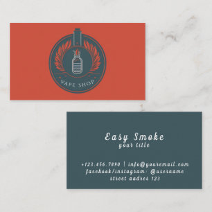 Colourful Smoke Vape Shop Business Card