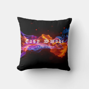 Colourful Smoke Vape Shop Business  Cushion
