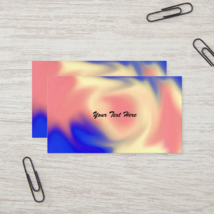 Colourful Smudge Business Cards