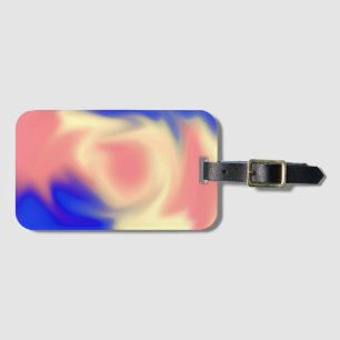 Colourful Smudge Luggage Tag