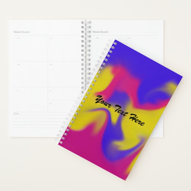 Colourful Smudge Planner (Display)