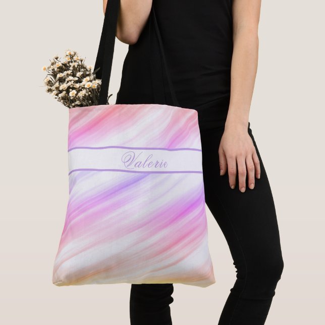 Colourful Smudges Tote Bag (Close Up)