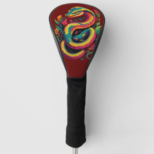 Colourful Snake Golf Head Cover