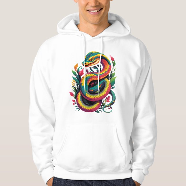 Colourful Snake Hoodie (Front)
