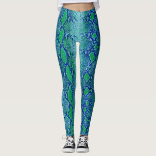 Colourful Snake Skin Leggings