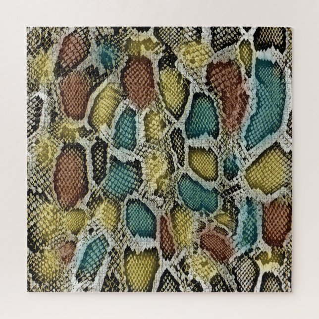 Colourful snake skin: seamless design. jigsaw puzzle (Vertical)