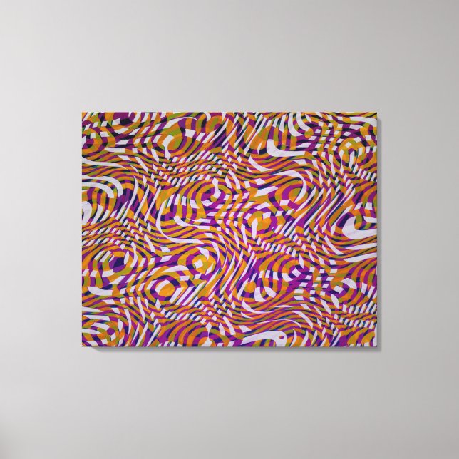 Colourful Snake Styles Pattern Design  Canvas Print (Front)