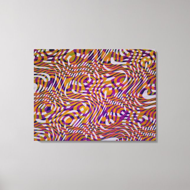 Colourful Snake Styles Pattern Design  Canvas Print (Front)