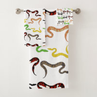 Colourful Snakes Python Reptile Pattern