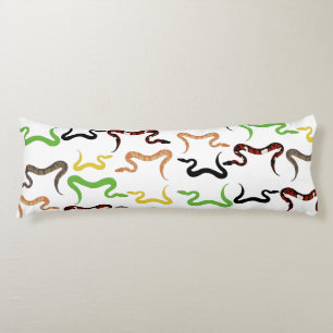 Colourful Snakes Python Reptile Pattern Body Cushion