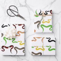 Colourful Snakes Python Reptile Pattern