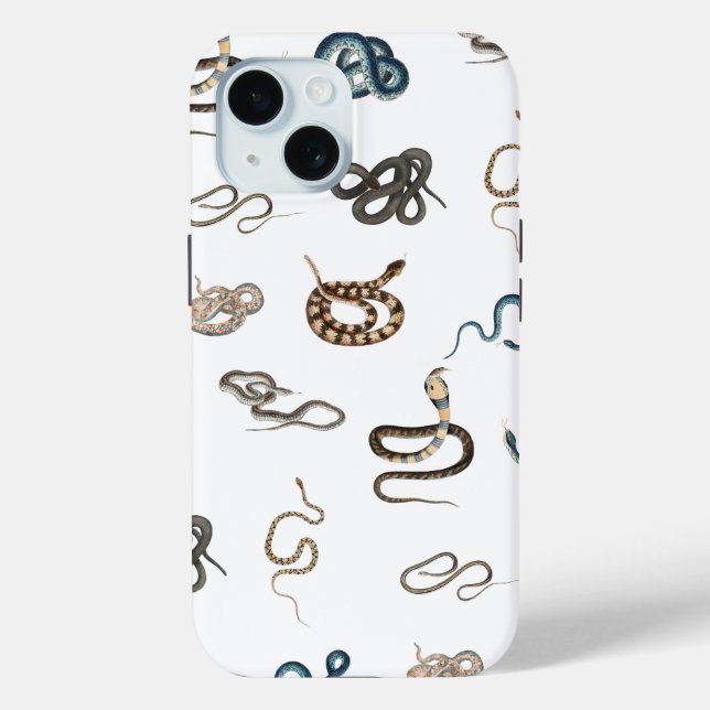 Colourful Snakes Reptile Animal Pattern Case-Mate iPhone Case (Back)